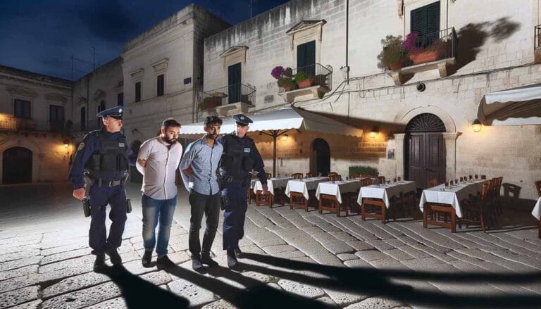Arrestati a Lecce due uomini per estorsione e furto davanti a un ristorante