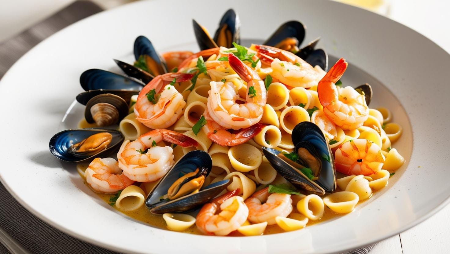 orecchiette con frutti di mare