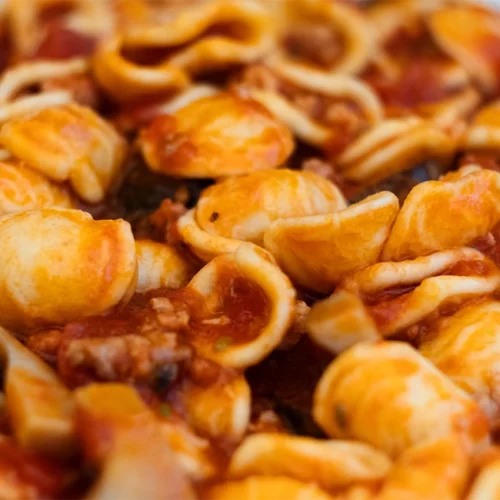 orecchiette salsicce e funghi pugliese