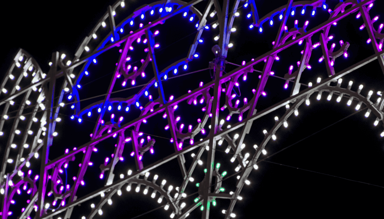 luminarie della festa di Santa Domenica a Scorrano