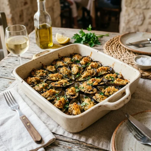 ricetta Cozze gratinate alla pugliese